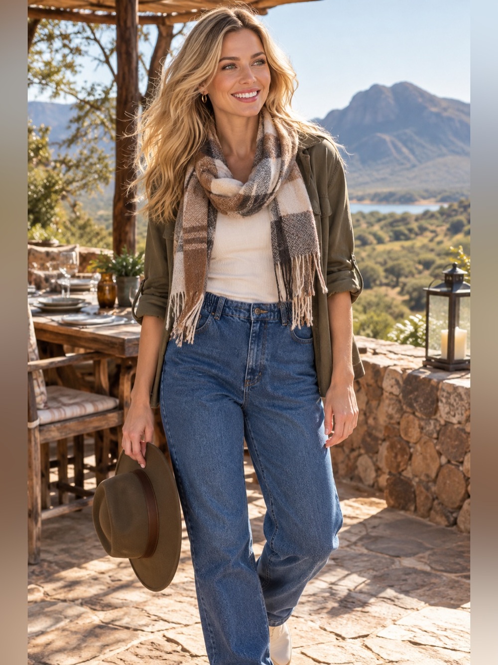 🍄L.L. Bean Women's Blue Straight-Leg Denim Jeans